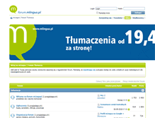 Tablet Screenshot of forum.mlingua.pl