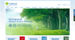 Desktop Screenshot of mlingua.pl